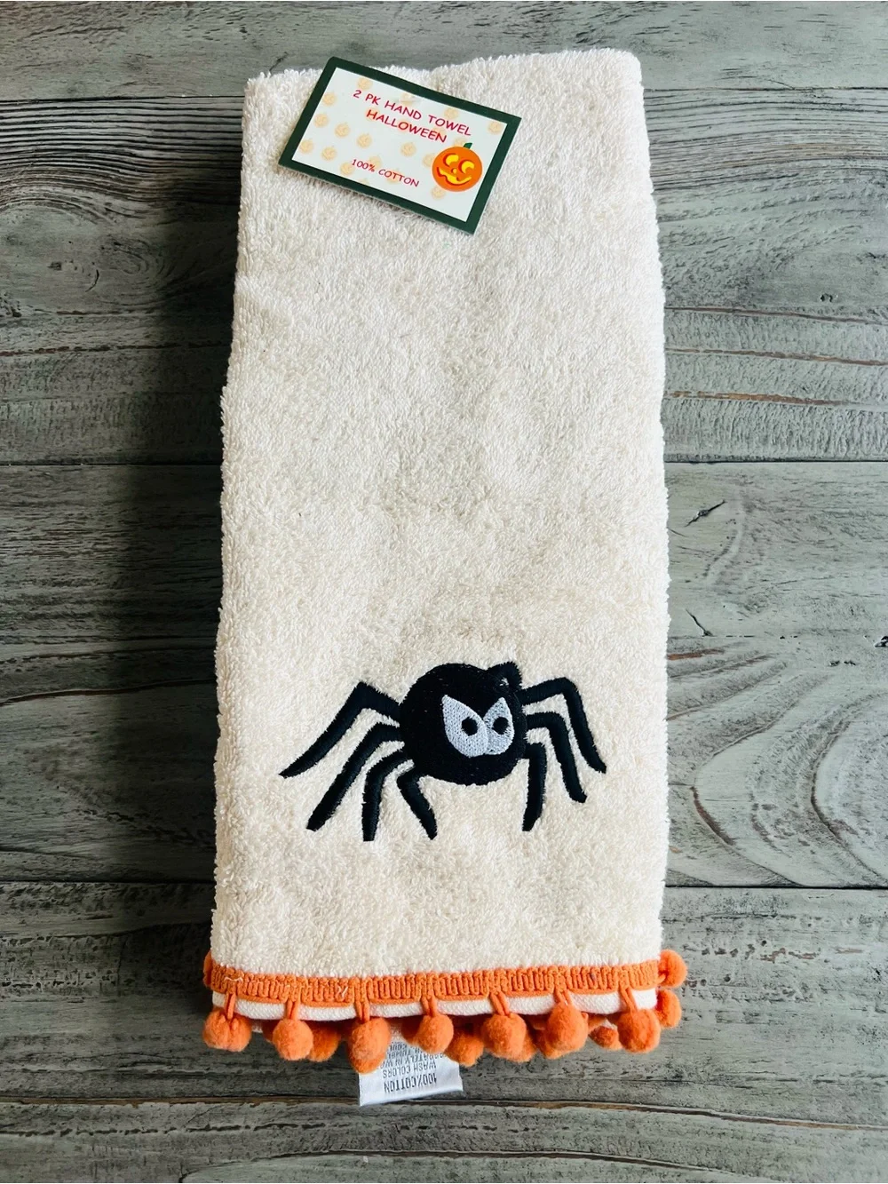 Spooky Chic Cotton Craft Luxury Hand Towels – Set of 2